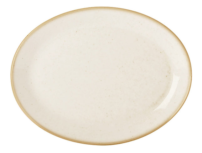 Sand oval plate, 310x240mm