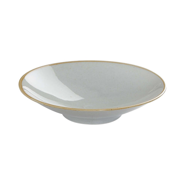 Ashen plate on foot , 260x(H)62mm