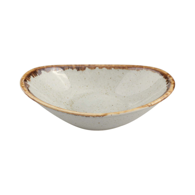 Ashen oval mini dish, 110mm
