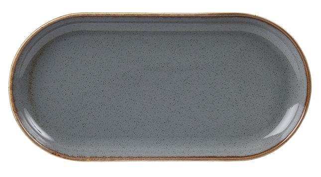 Stone oval platter, 300x150mm