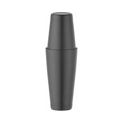 Tin-on-Tin Boston shaker, Bar up, 0,8L, Black, ø90mm
