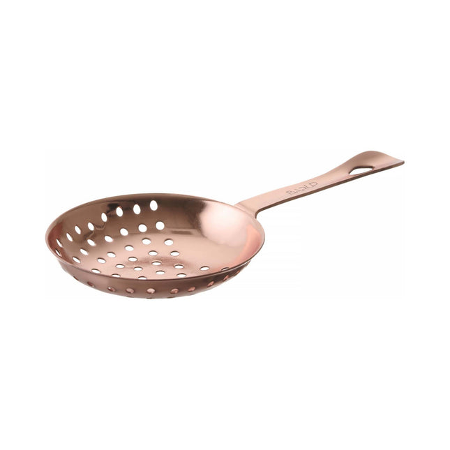 Julep strainer, Bar up, Copper, 160x76mm