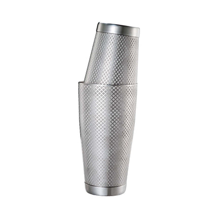Diamond Lattice shaker/tin set, stainless steel, Barfly