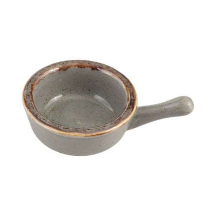 Stone mini dish with handle, 60mm