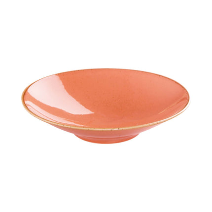 Porland amber footed plate with 260x62mm dimensions, featuring a decorative design and a sturdy footed base.