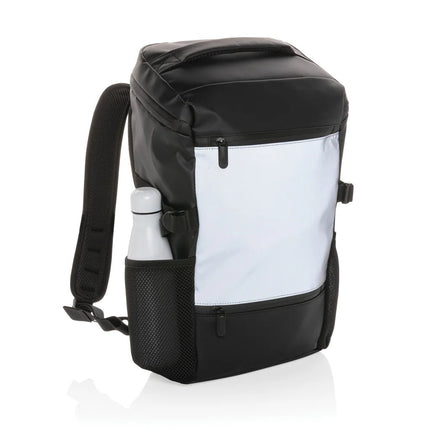 PU high visibility easy access 15.6" laptop backpack - hospitality