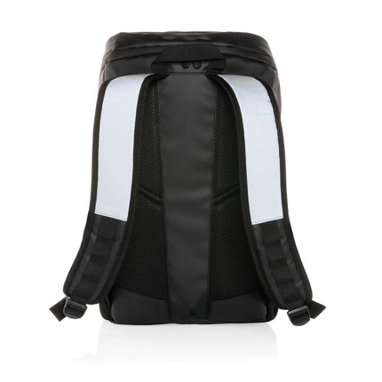 PU high visibility easy access 15.6" laptop backpack - hospitality