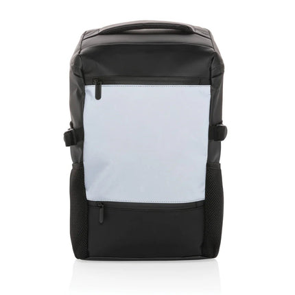 PU high visibility easy access 15.6" laptop backpack - hospitality