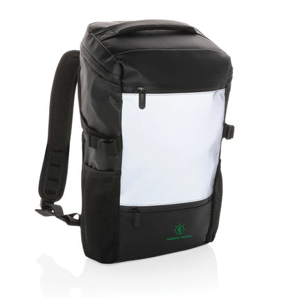 PU high visibility easy access 15.6" laptop backpack - hospitality
