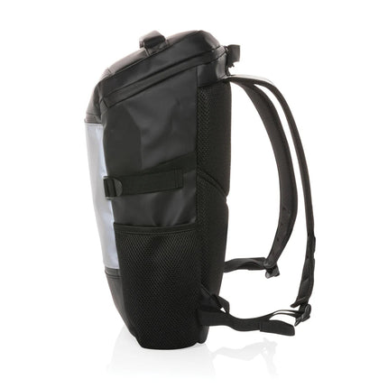 PU high visibility easy access 15.6" laptop backpack - hospitality
