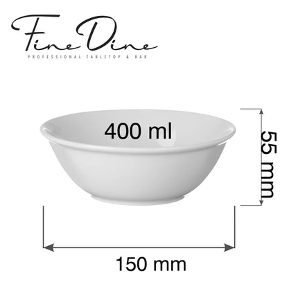 Pure Bianco buffet bowl 400 ml, 150mm - hospitality