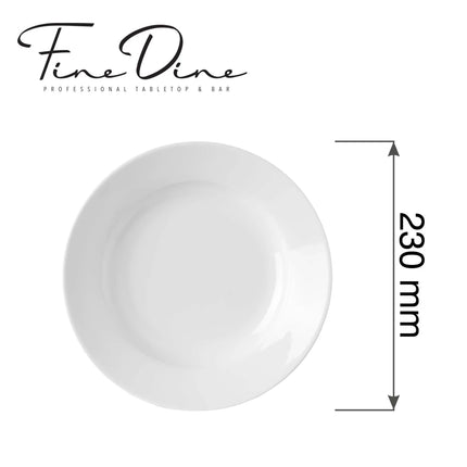 Pure Bianco deep plate, 230mm - hospitality