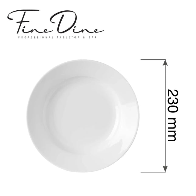 Pure Bianco deep plate, 230mm - hospitality