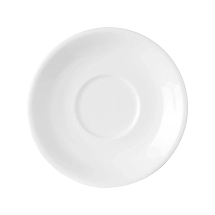 Pure Bianco elegant cappuccino cup saucer, 150mm - hospitality
