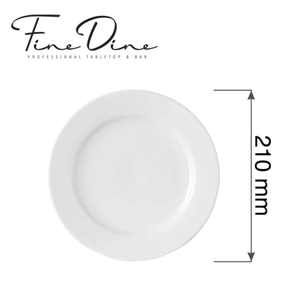 Pure Bianco flat plate, 210mm - hospitality