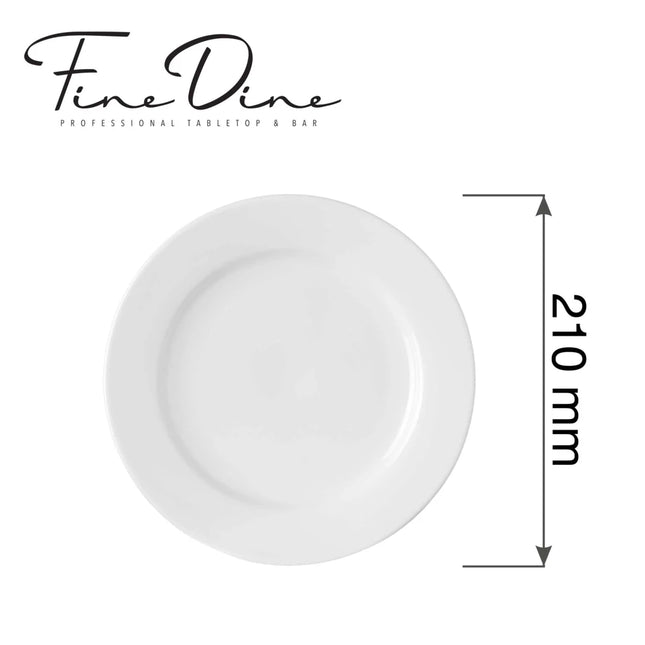 Pure Bianco flat plate, 210mm - hospitality