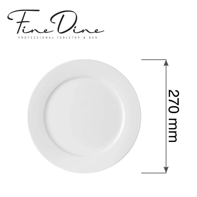 Pure Bianco flat plate, 270mm - hospitality