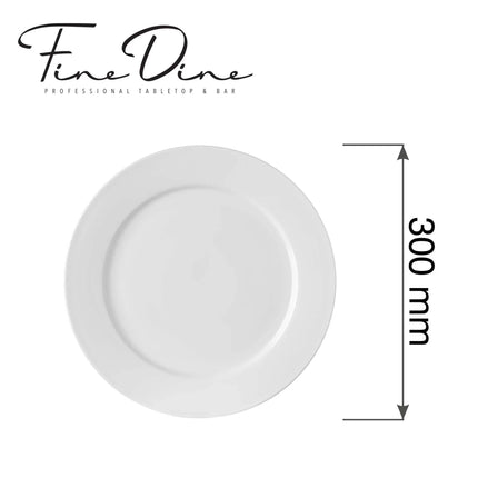 Pure Bianco flat plate, 300mm - hospitality