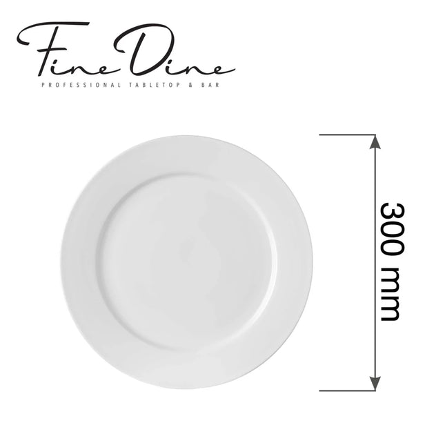 Pure Bianco flat plate, 300mm - hospitality
