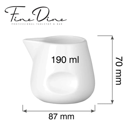 Pure Bianco milk/sauce jug, 190 ml - hospitality