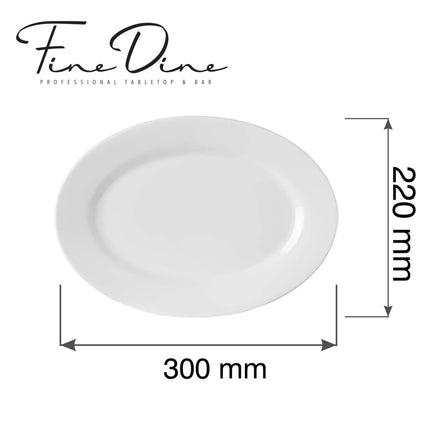 Pure Bianco platter, 300x220mm - hospitality