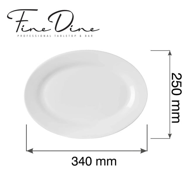 Pure Bianco platter, 340x250mm - hospitality