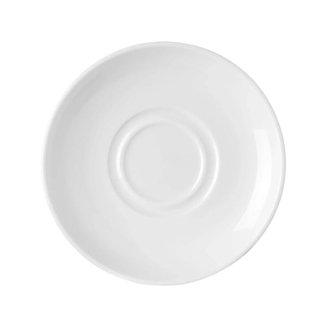 Pure Bianco sauce boat saucer, 160mm - hospitality