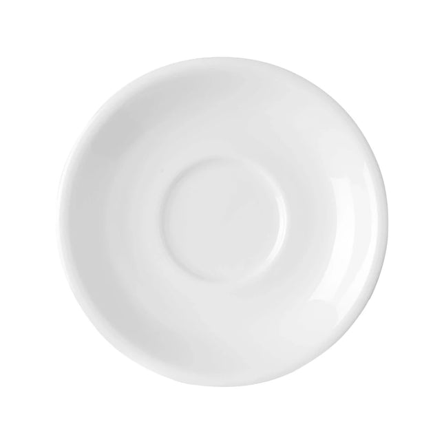 Pure Bianco stackable espresso cup saucer, 120mm - hospitality