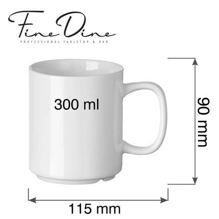 Pure Bianco stackable mug, 300ml - hospitality