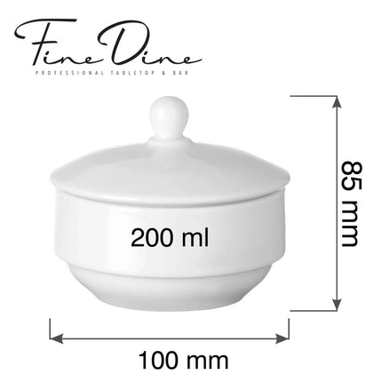 Pure Bianco sugar bowl, 200ml - hospitality