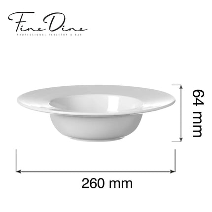 Pure Crema Crema Pasta Plate, 260mm - hospitality