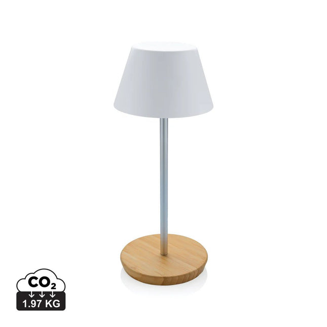 Pure Glow RCS usb-rechargeable recycled plastic table lamp - hospitality