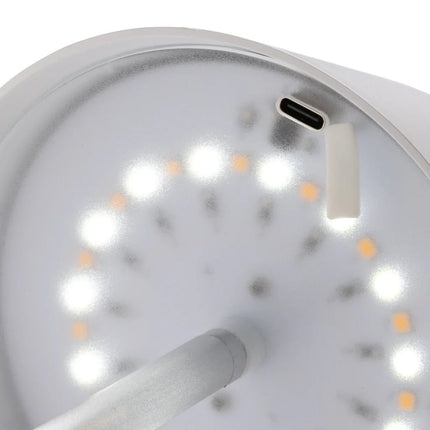Pure Glow RCS usb-rechargeable recycled plastic table lamp - hospitality