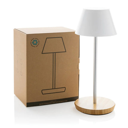 Pure Glow RCS usb-rechargeable recycled plastic table lamp - hospitality