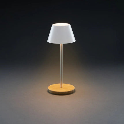 Pure Glow RCS usb-rechargeable recycled plastic table lamp - hospitality