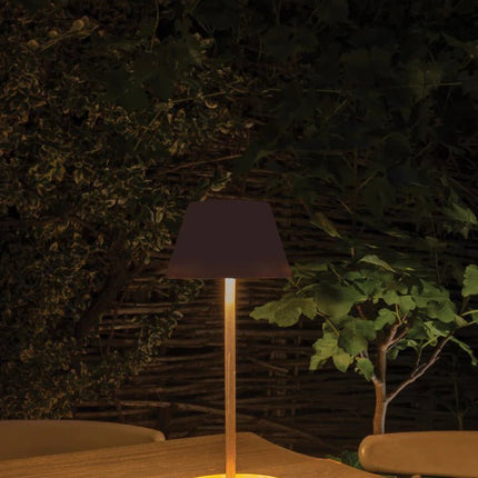 Pure Glow RCS usb-rechargeable recycled plastic table lamp - hospitality