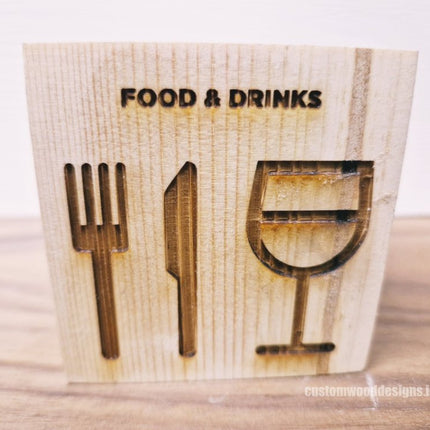 QR Code Block Natural 3 sides Branded 10-1000 - hospitality