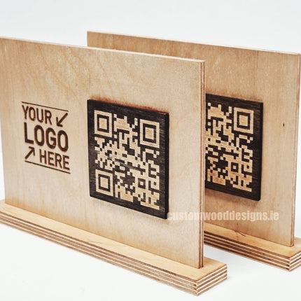 QR Display Stands A5 (Natural) 10-1000 - hospitality