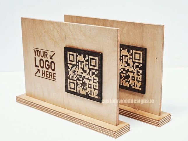 QR Display Stands A5 (Natural) 10-1000 - hospitality