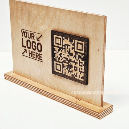 QR Display Stands A5 (Natural) 10-1000 - hospitality