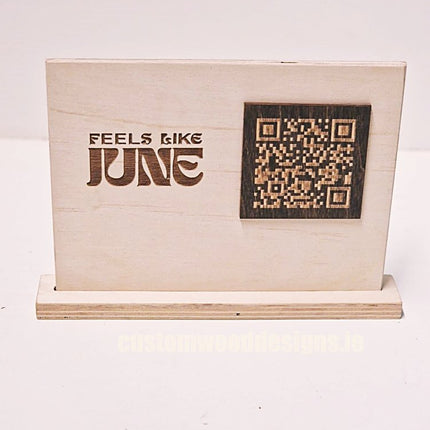 QR Display Stands A5 (Natural) 10-1000 - hospitality
