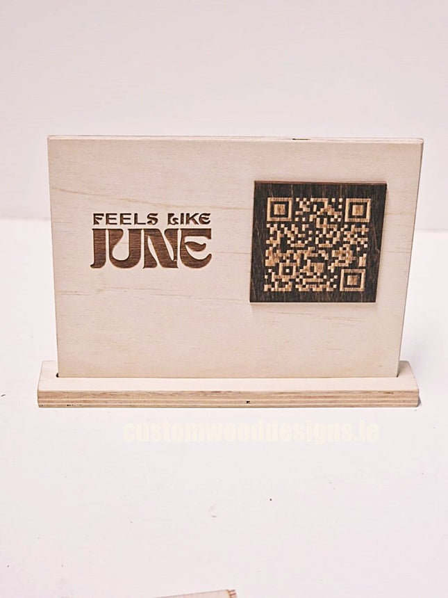 QR Display Stands A5 (Natural) 10-1000 - hospitality