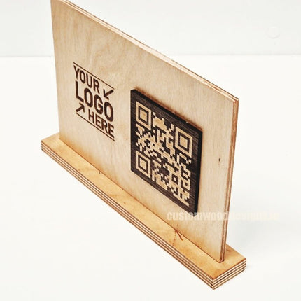 QR Display Stands A5 (Natural) 10-1000 - hospitality