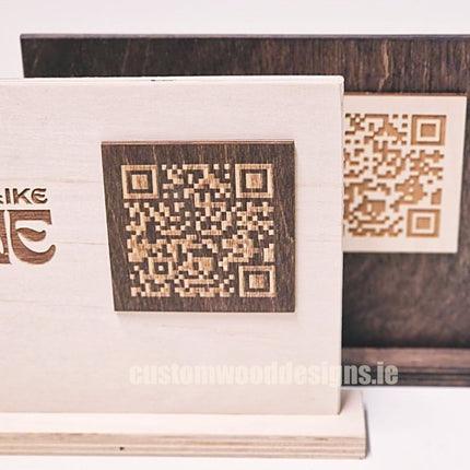 QR Display Stands A5 (Natural) 10-1000 - hospitality
