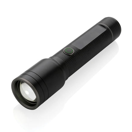 RCS recycled aluminum USB-rechargeable heavy duty torch - hospitality