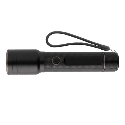 RCS recycled aluminum USB-rechargeable heavy duty torch - hospitality