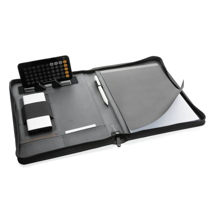 RCS rPU deluxe tech portfolio with zipper - hospitality