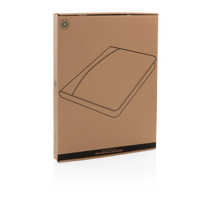 RCS rPU deluxe tech portfolio with zipper - hospitality