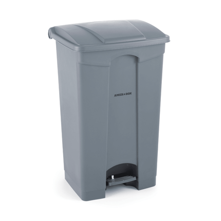 Rectangular waste container with treadle, 87L, 604x412x(H)820mm - hospitality