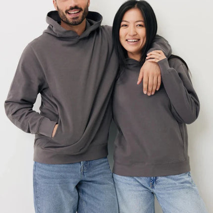 Recycled cotton hoodie with sidepockets - hospitality